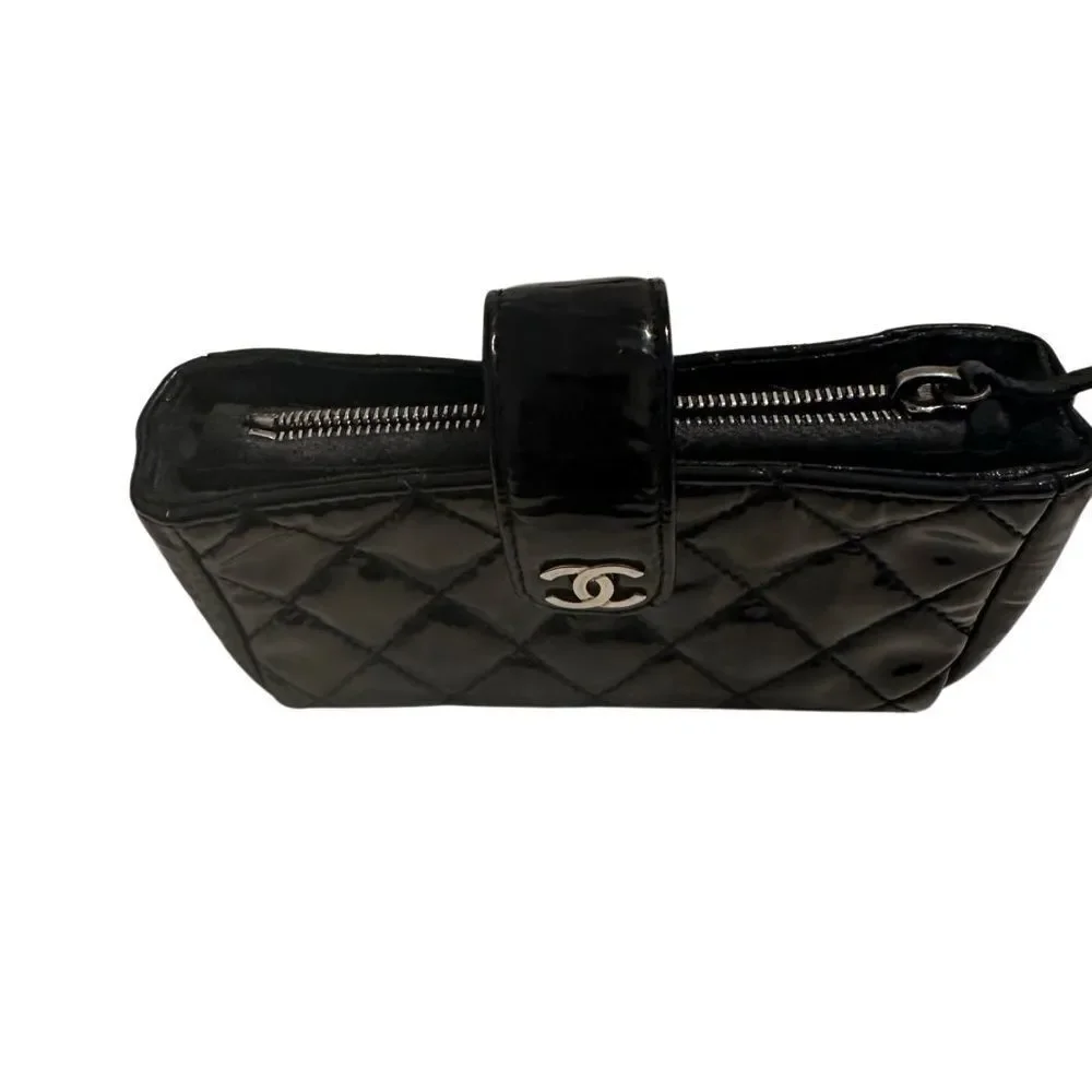 Chanel Black Quilted Pouch